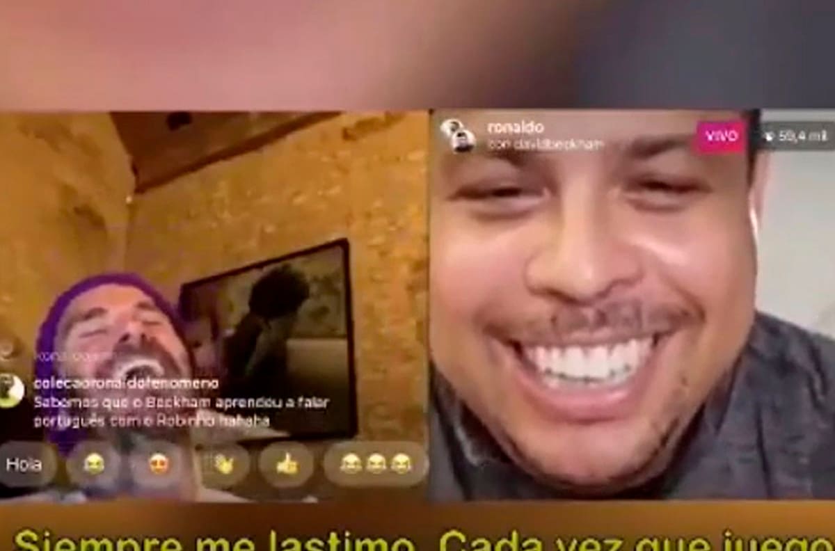 La divertida charla de Ronaldo y David Beckham sobre sus lesiones