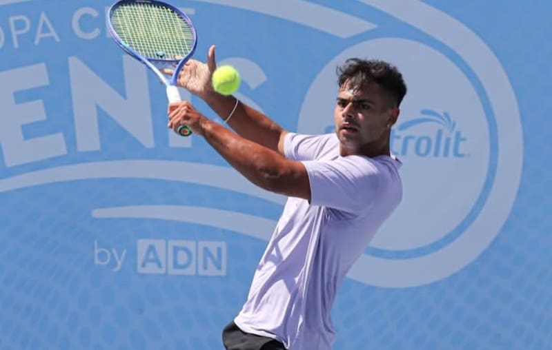 . Tenista nacional. Foto: Agencia Aton/Archivo.