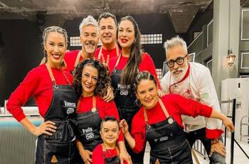 “Esta hue... es como de Pamela Díaz”: Las bromas de Carlos Díaz y Vanesa Borghi en las grabaciones de “El discípulo del chef”