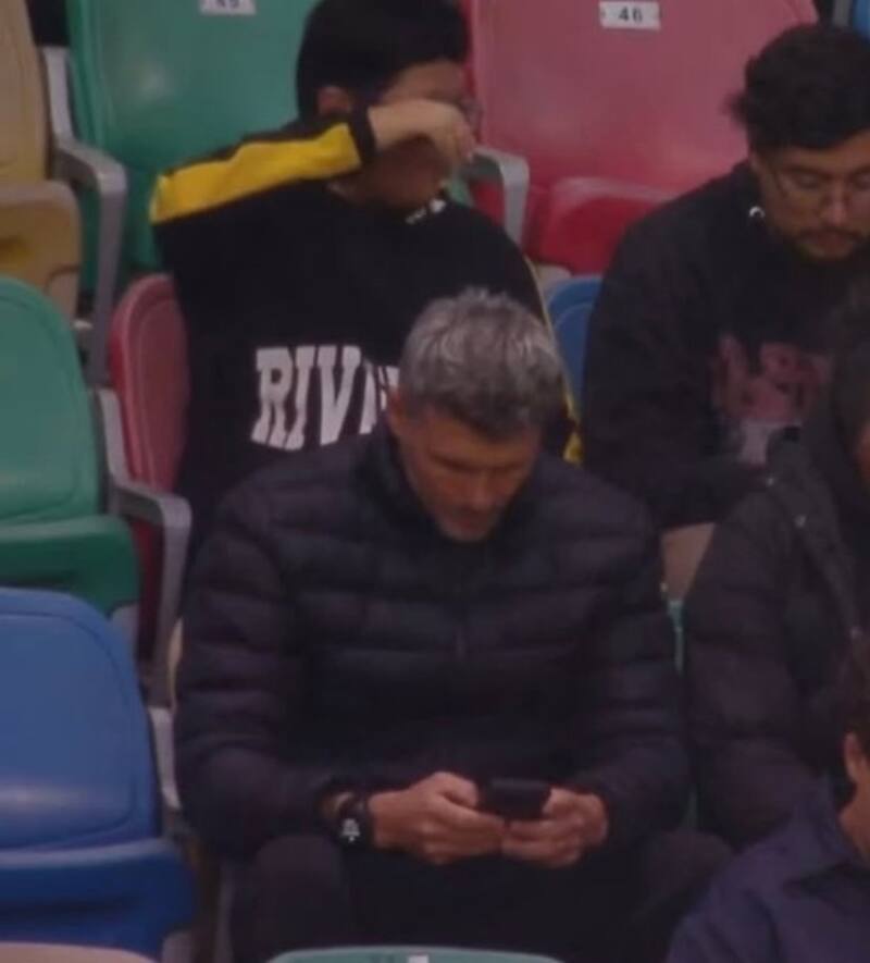 se hizo presente en el amistoso entre La Roja y Perú en el Estadio Bicentenario.