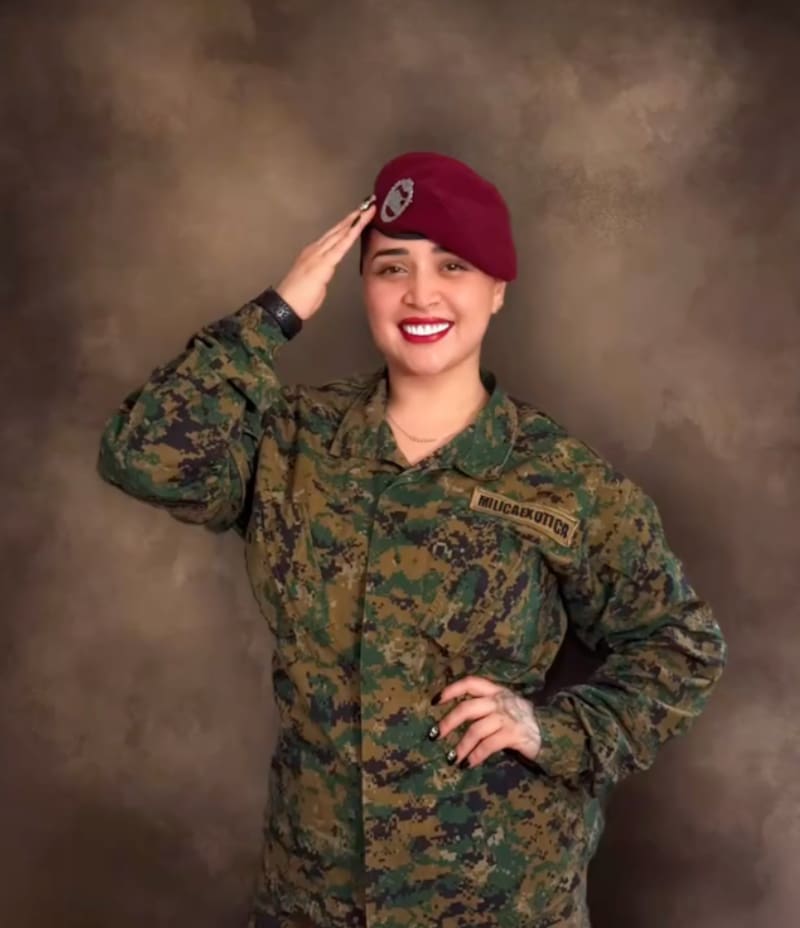 La modelo de Arsmate es familiar de Bombo Fica.