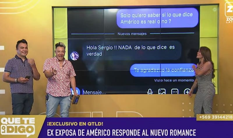 Pepa Órdenes respondió en "Que te lo digo". Créditos: Pantallazo Zona Latina