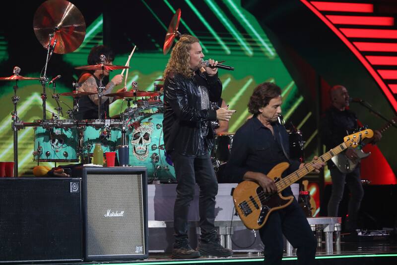 Maná durante su presentación en la Quinta Vergara. Foto: ATON.