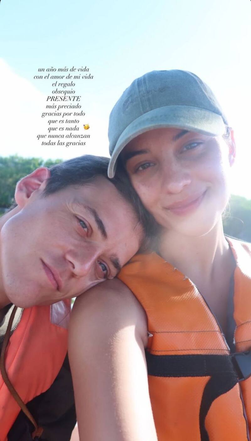 La pareja llevan meses siendo pareja.