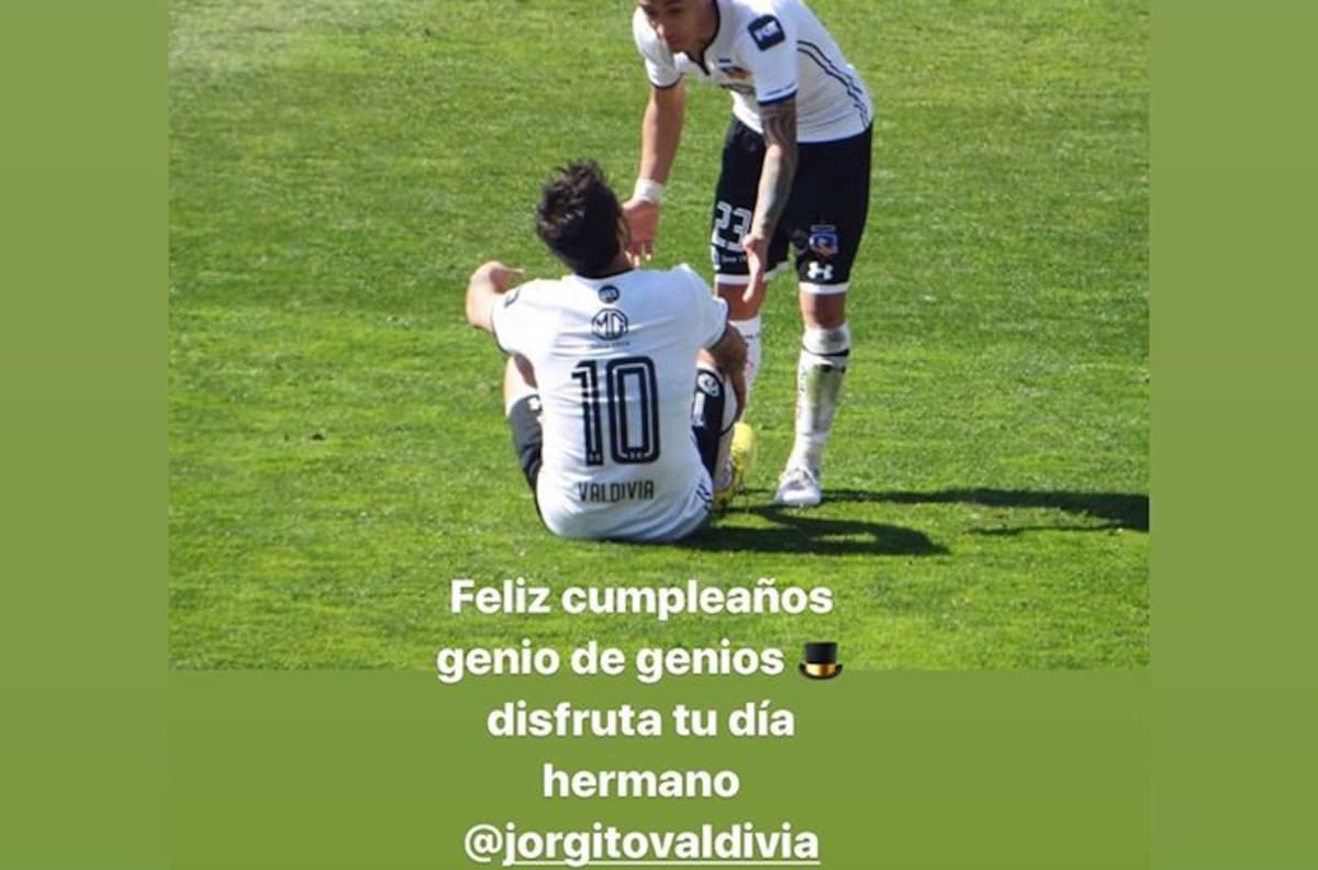 Arturo Vidal y figuras de Colo Colo saludaron a Jorge Valdivia en su cumpleaños