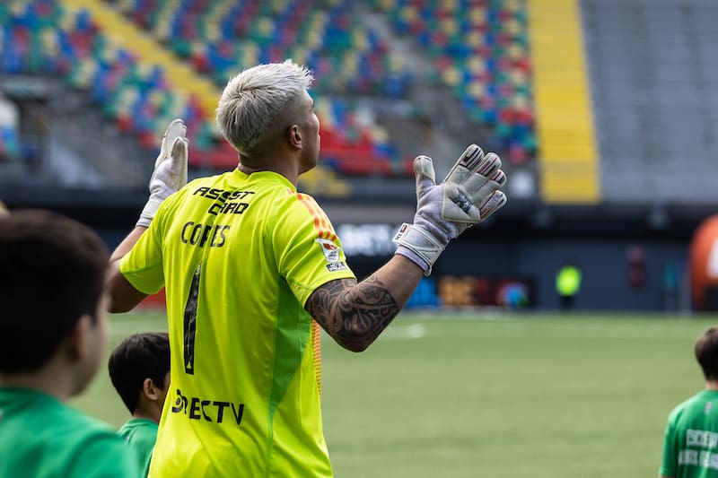 Brayan Cortés en el duelo de Audax Italiano vs Colo Colo por la Liga de Primera 2025. Foto: Felipe Escobedo