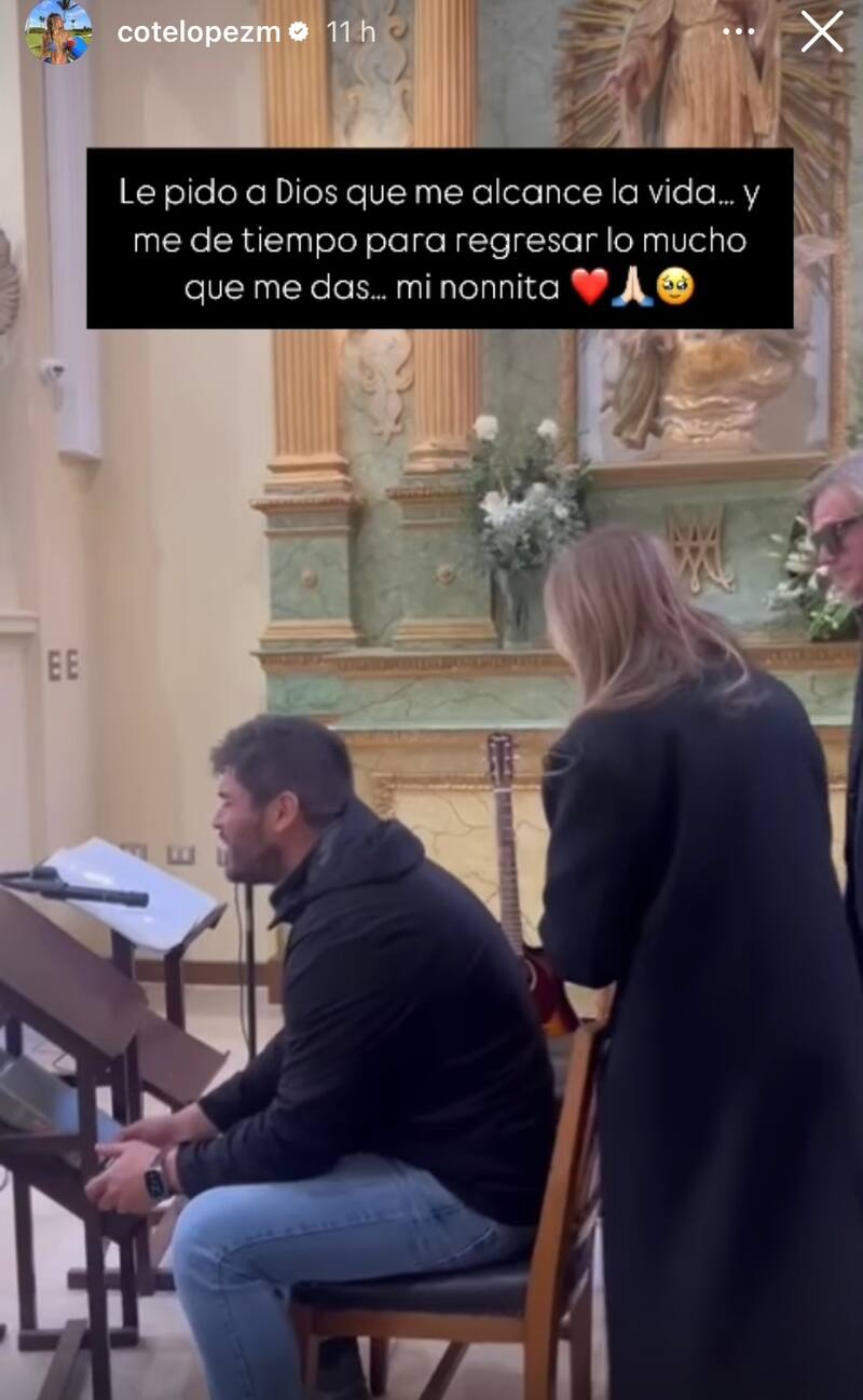 Coté Lópes compartió emotivo video.