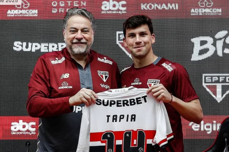 confían en Gonzalo Tapia. Créditos: Instagram @saopaulofc