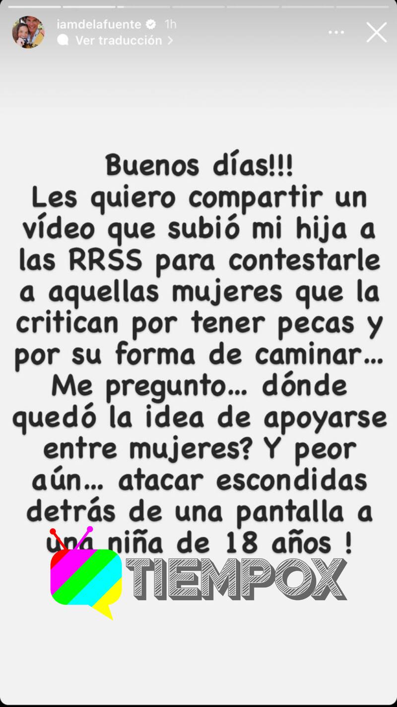 Historias de Instagram de Cristián de la Fuente