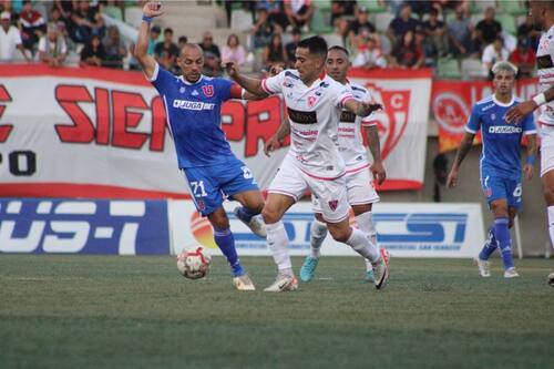 En el partido de la primera rueda entre la U y Deportes Copiapó, el triunfo fue azul por 3-1. Foto: Campeonato Chileno.