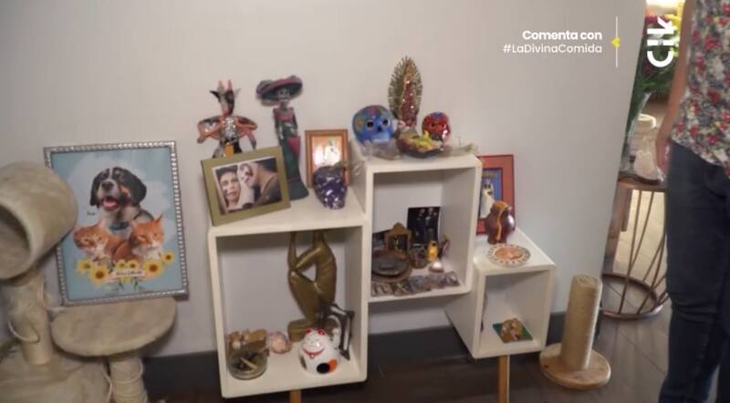 El altar de César Campos y Diego Barrios. Foto: CHV.