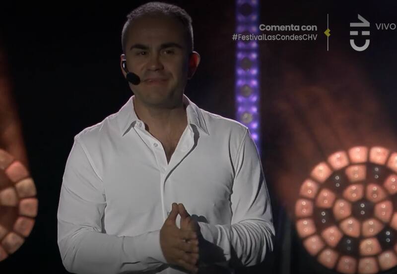 vivió una mala jornada en la primera noche del Festival de Las Condes. Foto: Chilevisión.