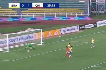 VIDEO | Derechazo inatajable: Penélope Correa y el 2-0 de Chile sobre Brasil en el Sudamericano