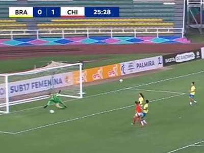 VIDEO | Derechazo inatajable: Penélope Correa y el 2-0 de Chile sobre Brasil en el Sudamericano
