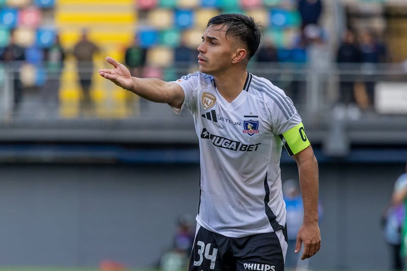 Vicente Pizarro en el duelo de Audax Italiano vs Colo Colo por la Liga de Primera 2025. Foto: Felipe Escobedo