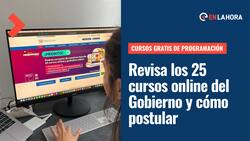Cursos gratis de programación web: Revisa cuáles son los 25 cursos online del Gobierno y cómo postular