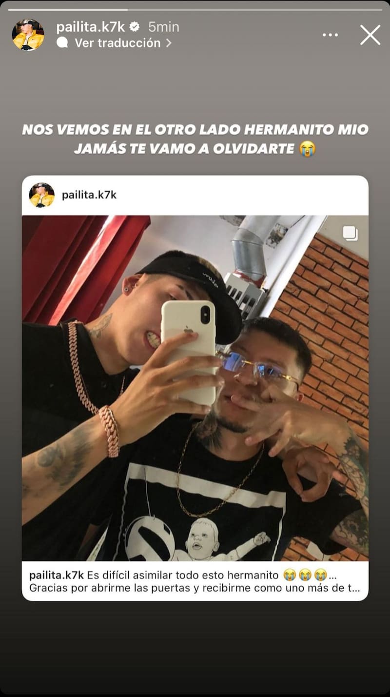 Mensaje de Pailita dedicado a Galee Galee.