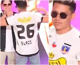 VIDEO | Cantante internacional le rinde homenaje a Chupete Suazo y aparece con la camiseta de Colo Colo en Viña 2026