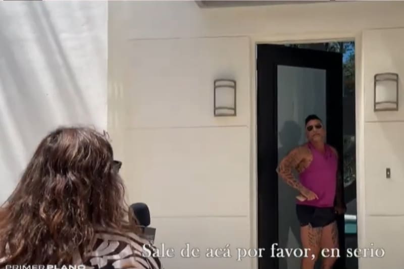 tuvo un fuerte encontrón con la periodista de Primer Plano.