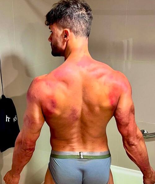 Fabio Agostini tuvo un intenso entrenamiento en la previa a la final de "Tierra Brava". Créditos: Instagram