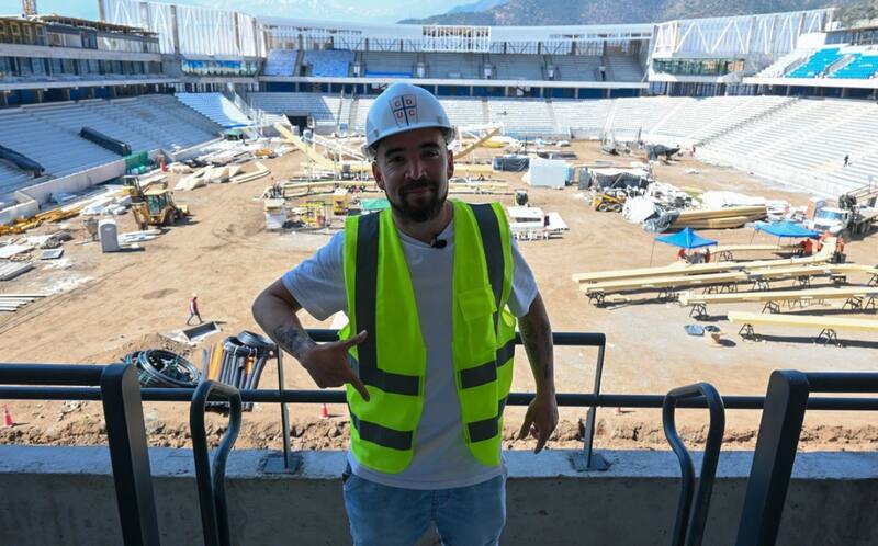 visitando San Carlos de Apoquindo. Foto: @Cruzados.