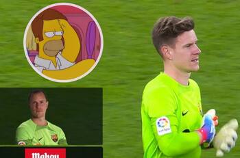 Los mejores memes que dejó el injerto de pelo de Marc-André ter Stegen: lo compararon con Homero Simpson