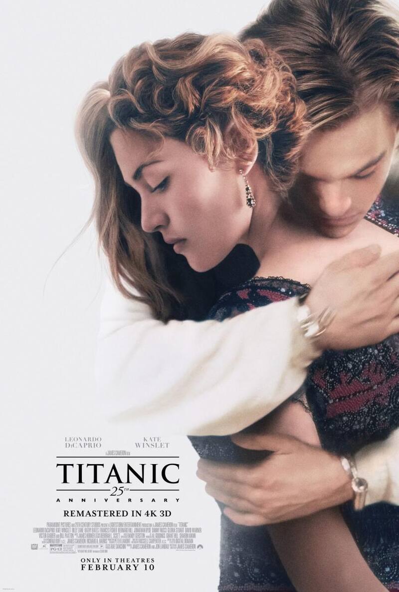 "Titanic" es protagonizada por Leonardo DiCaprio y Kate Winslet.