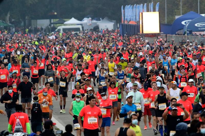 La Maratón de Santiago se disputará este domingo 14 de mayo.
Javier Salvo/Photosport