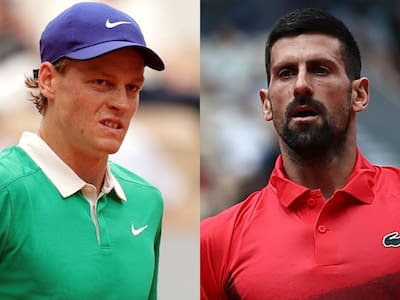 Jannik Sinner vs Novak Djokovic en Roland Garros: a qué hora juegan y dónde ver en vivo