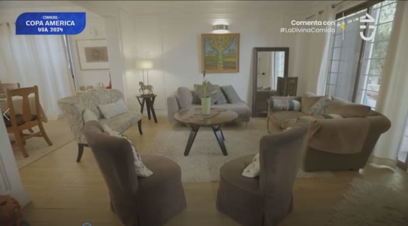 El elegante living de Paulina Vodanovic