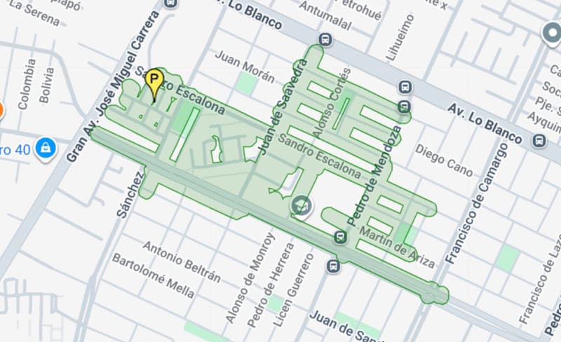 Este corte se ubica a pasos de Gran Avenida y Avenida Lo Blanco. Foto: Aguas Andinas.