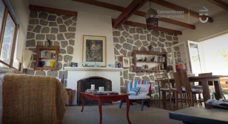 La sala de estar de Kathy Salosny. Créditos: Pantallazo CHV