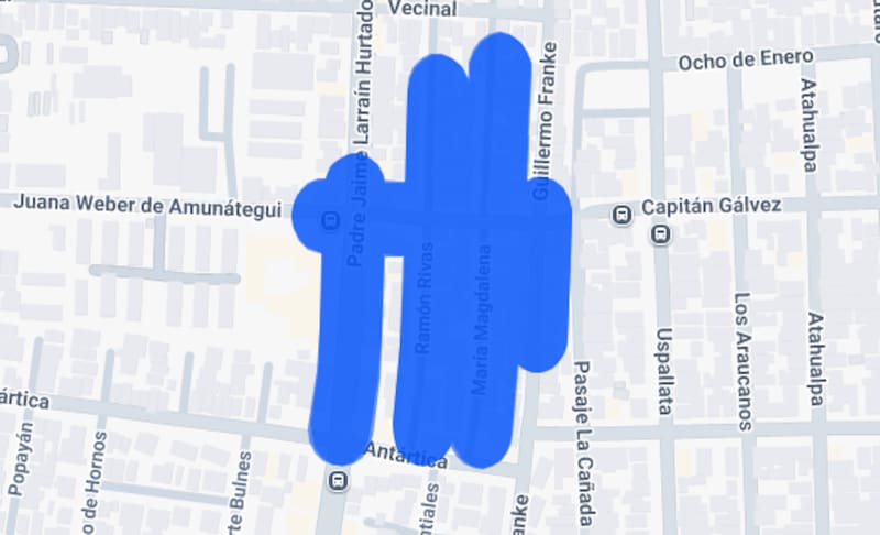 El corte en esta zona comenzará a las 10:00 horas de este domingo. Créditos: Enel.