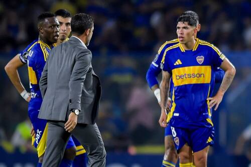 en su eliminación por Copa Libertadores. Foto: Conmebol.