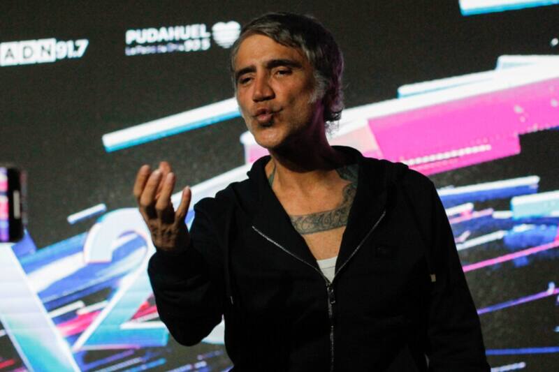 Dio una conferencia de prensa previo a su show en el Festival de Viña 2023. Créditos: Aton Chile.