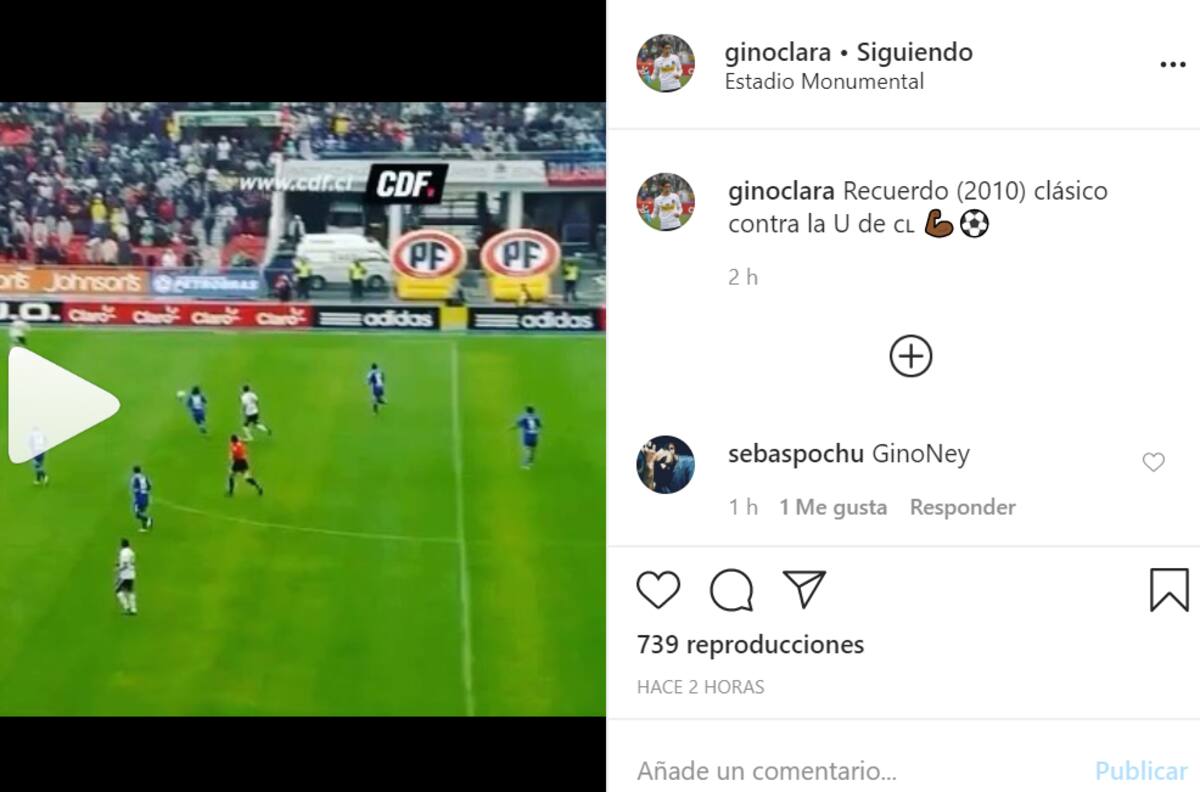 Gino Clara recordó la bicicleta que le realizó a la U en un Superclásico