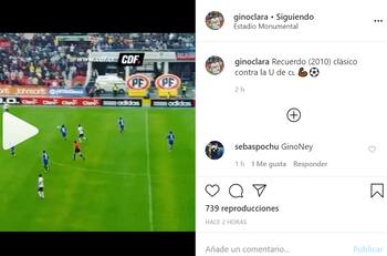 Gino Clara recordó la bicicleta que le realizó a la U en un Superclásico