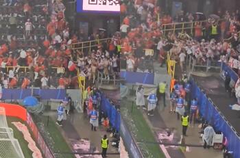 VIDEO | La brutal pelea entre los hinchas de Georgia y Turquía en la Eurocopa