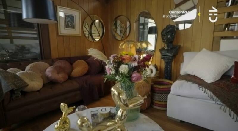Así luce la casa de Daniela Castro. Créditos: Pantallazo CHV