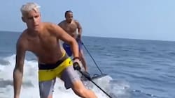 VIDEO | Lewis Hamilton y Fabio Quartararo se distrajeron juntos en medio de sus vacaciones