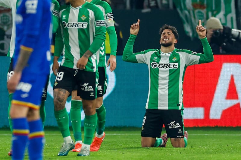 El equipo de Manuel Pellegrini goleó a Getafe en España. Foto: Agencia EFE.