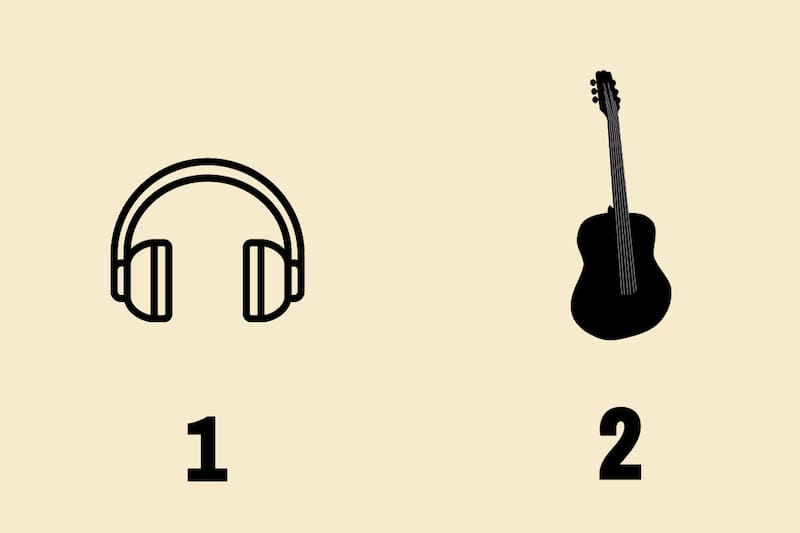 ¿Audífono o guitarra? Descubre tu estilo musical con este sencillo test