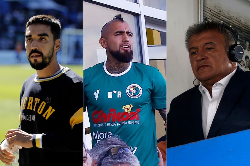 Real San Joaquín se lanzó contra Everton, Arturo Vidal y Claudio Borghi. Fotos: Aton.