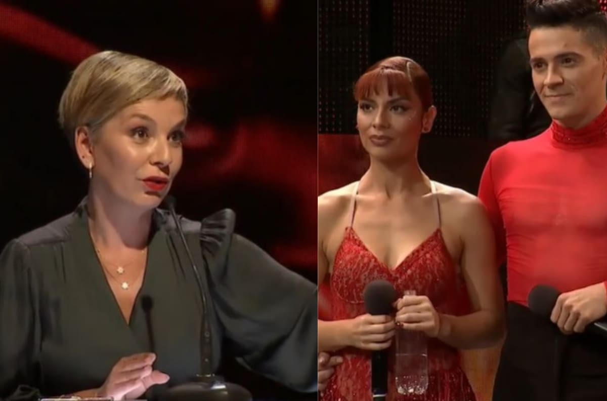 "Me molestó un poco": Fran García-Huidobro y Kathy Contreras tuvieron una seria discusión en "Aquí se Baila"