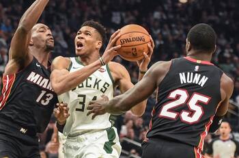 Playoffs NBA: Antetokounmpo destrozó a Miami y los Bucks ya tienen ventaja de 2-0