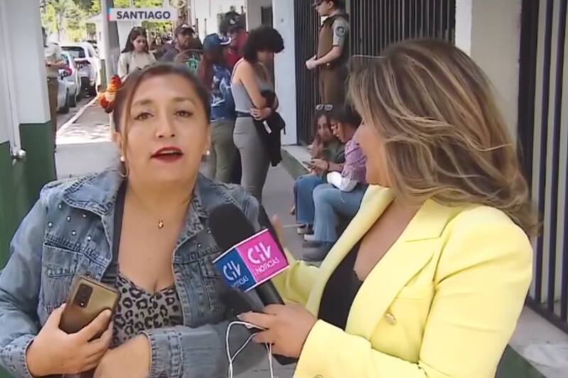 La chilota llegó a excusarse a comisaría.