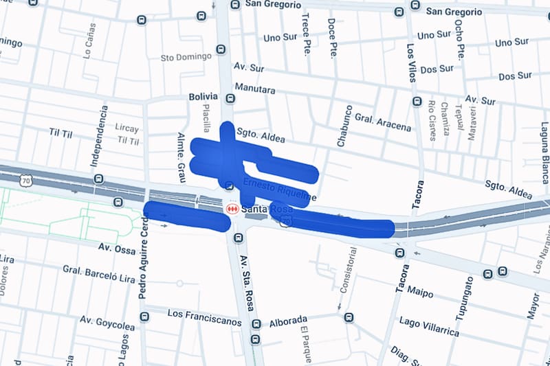 El sector tendrá un corte justo en la división de las dos comunas. Créditos: Enel.