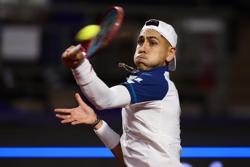 Jano versus Tomas Barrios Vera por el ATP 250 Santiago 2026. Foto: Agencia Aton