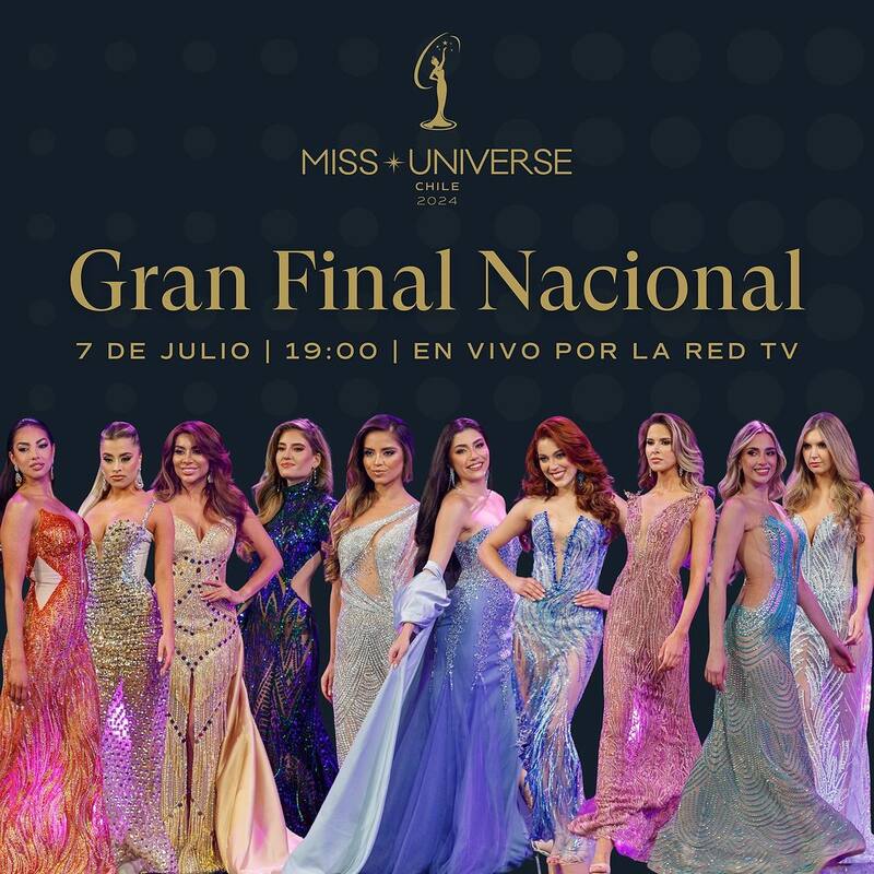 Este es el afiche del evento final de "Miss Universo Chile", el cual busca encontrar a la nueva representante nacional
