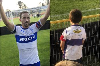 Pequeño hincha es buscado por la UC para entregarle la camiseta del Chapa Fuenzalida